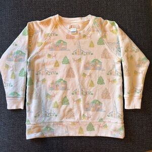 The Beaufort Bonnet Company Girls Sleighs Bells & Pastels Sweatshirt